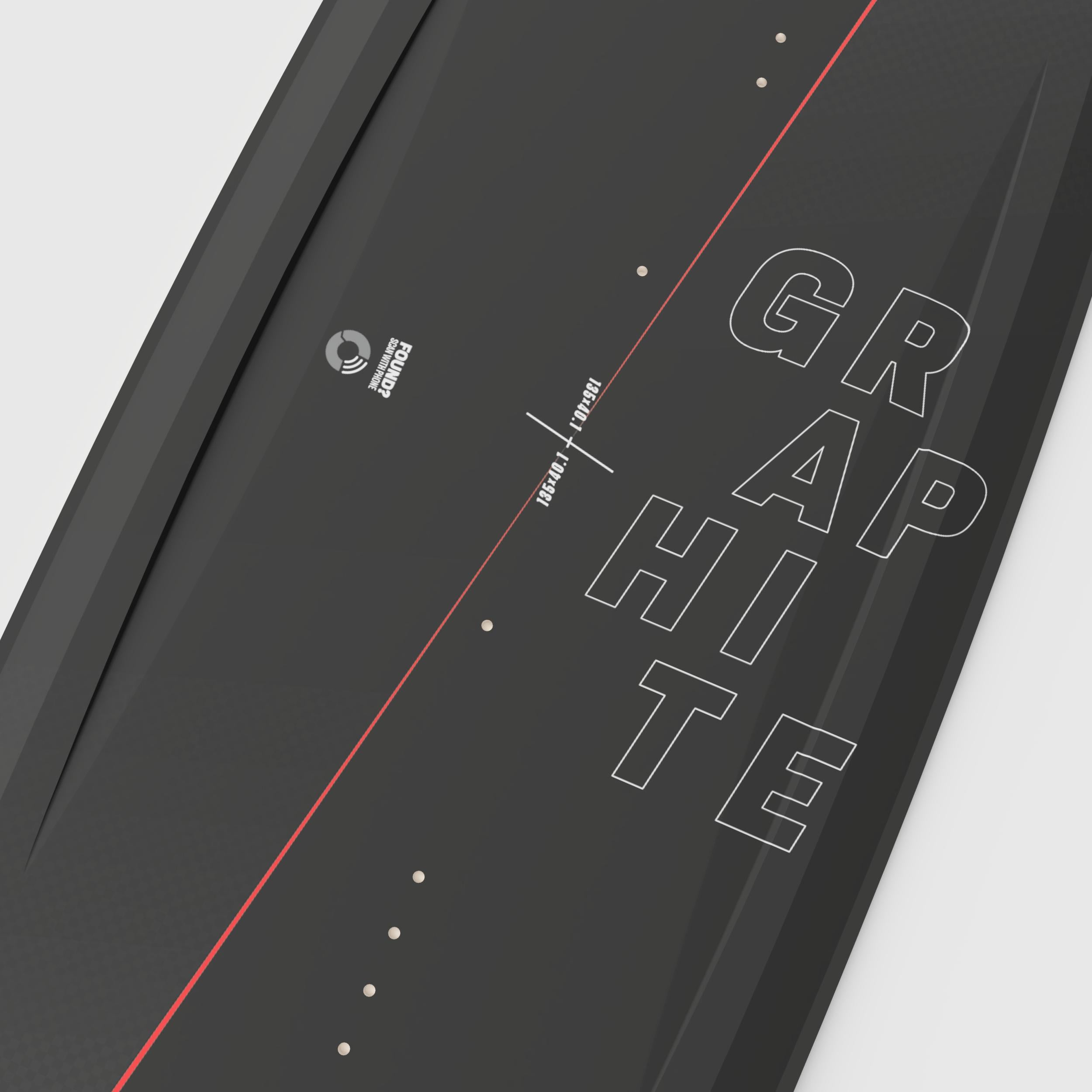 Red ROODE Graphite carbon twintip  kiteboard for riders chasing explosive pop height