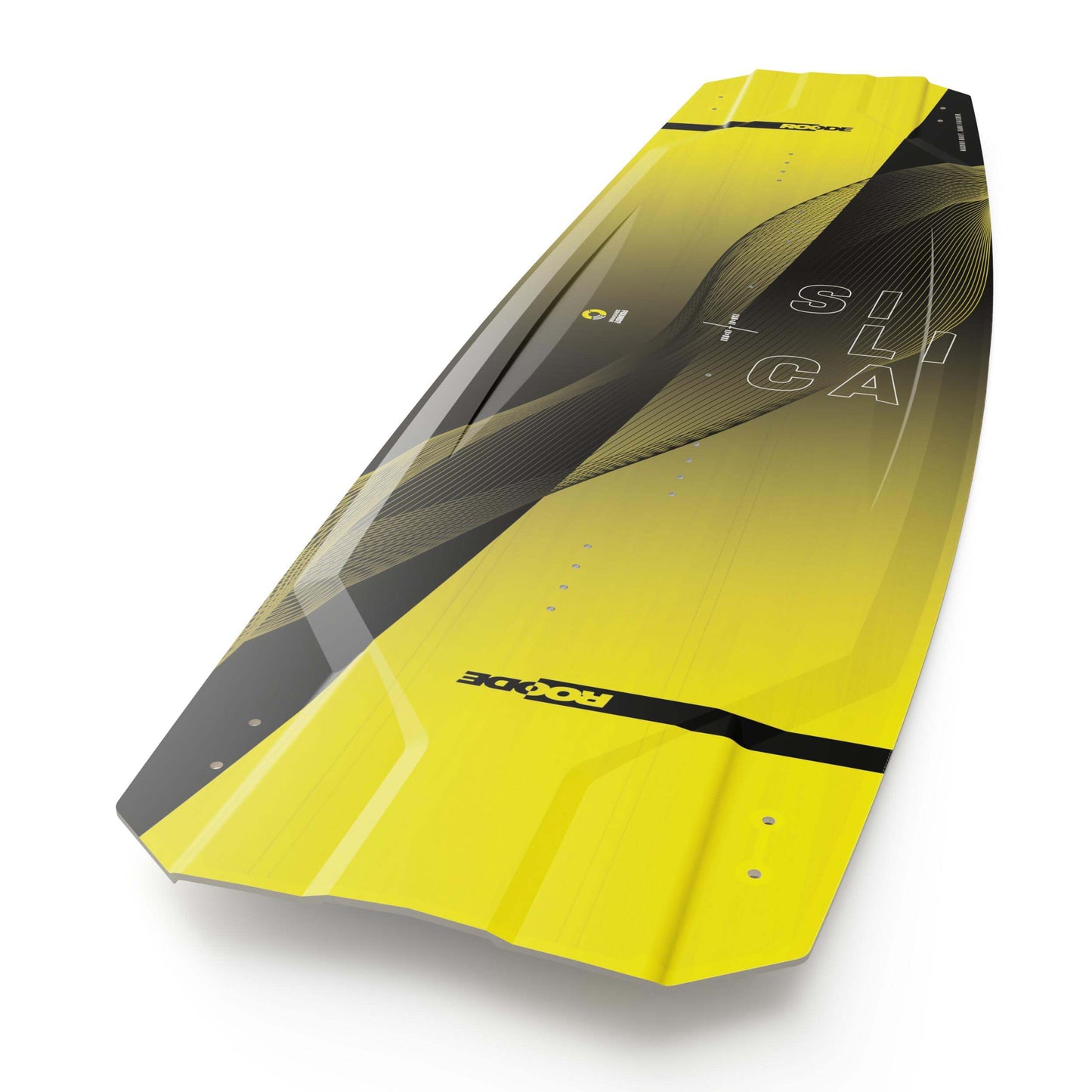 Custom yellow carbon twintip delivering light, reactive performance on every jump