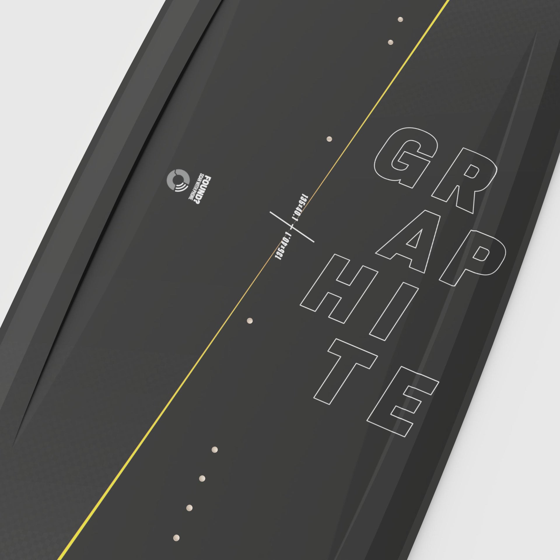 Yellow ROODE Graphite carbon kiteboard for riders who crave lift, control, and fun