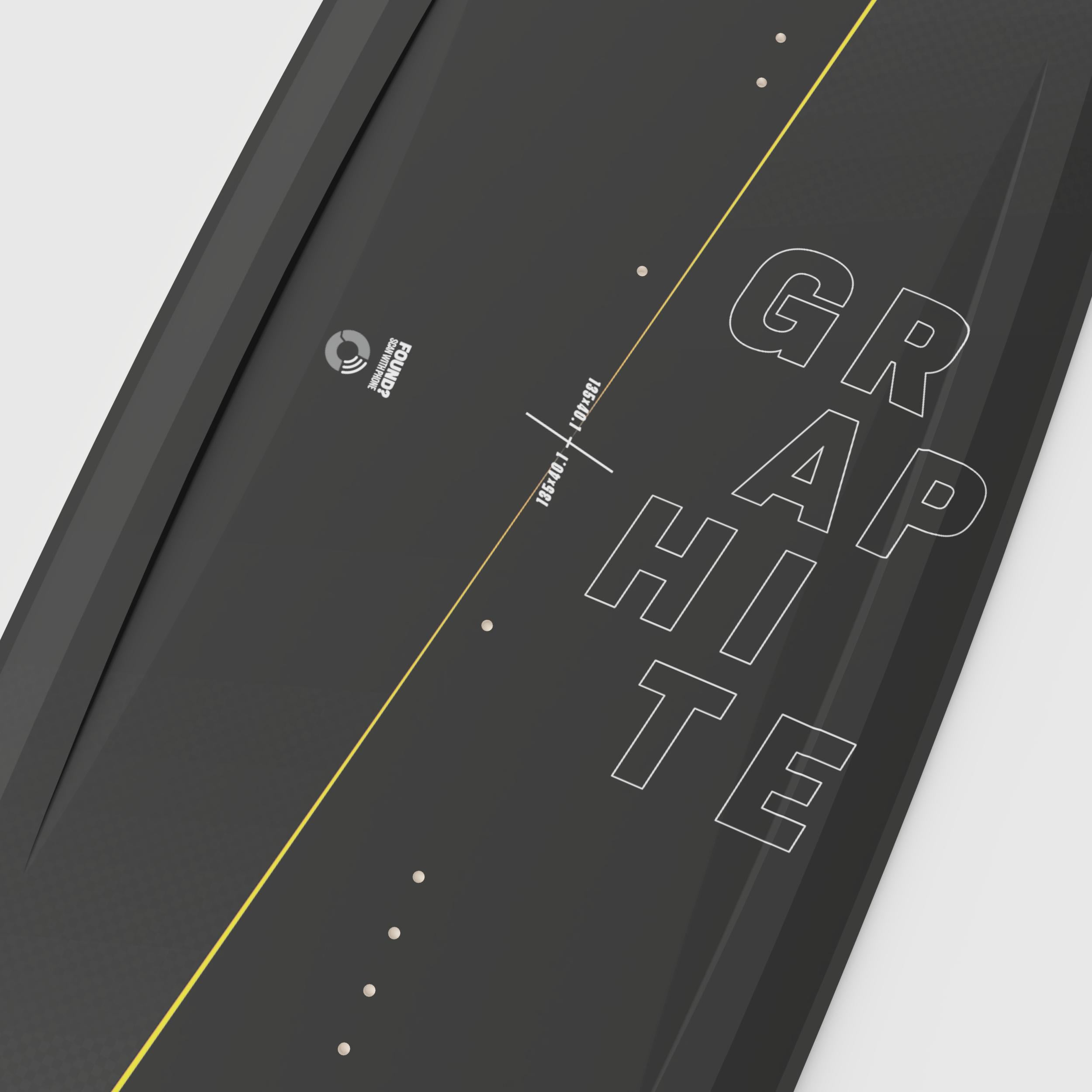 Yellow ROODE Graphite carbon kiteboard for riders who crave lift, control, and fun