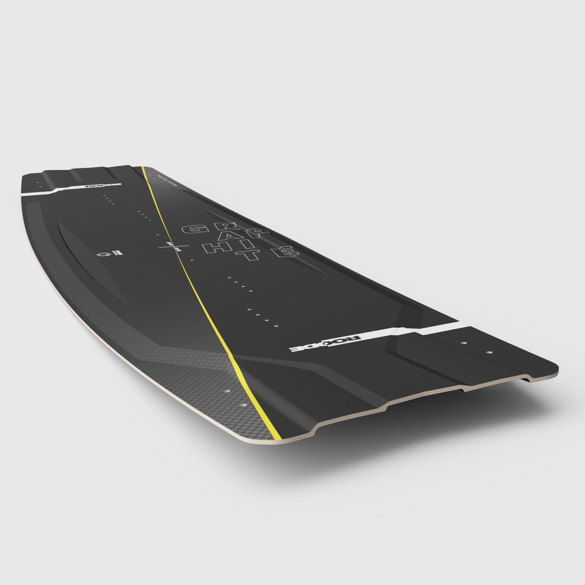 Handcrafted yellow Graphite board made for smooth landings and playful freeride