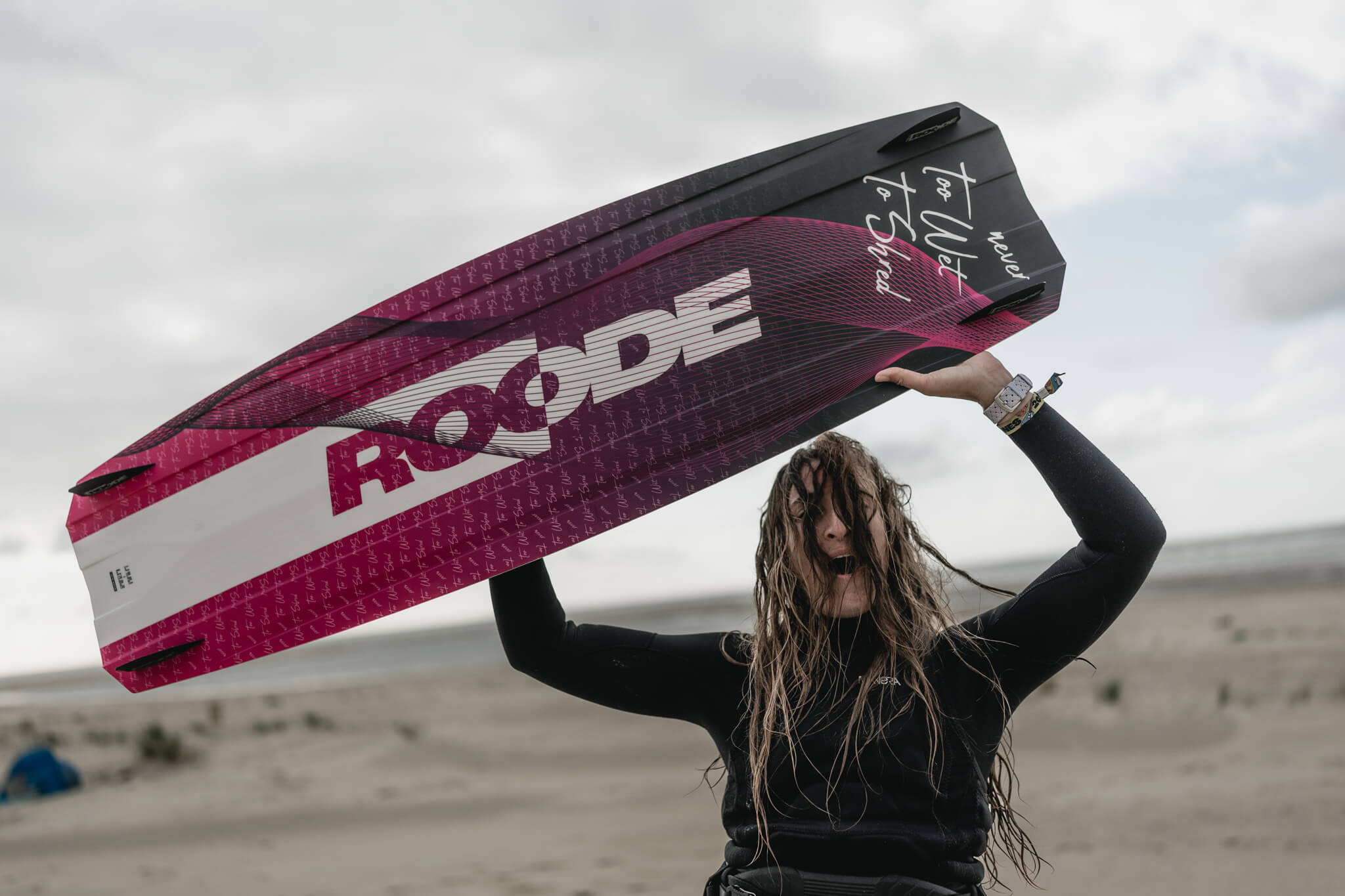 custom company logo on kiteboard 