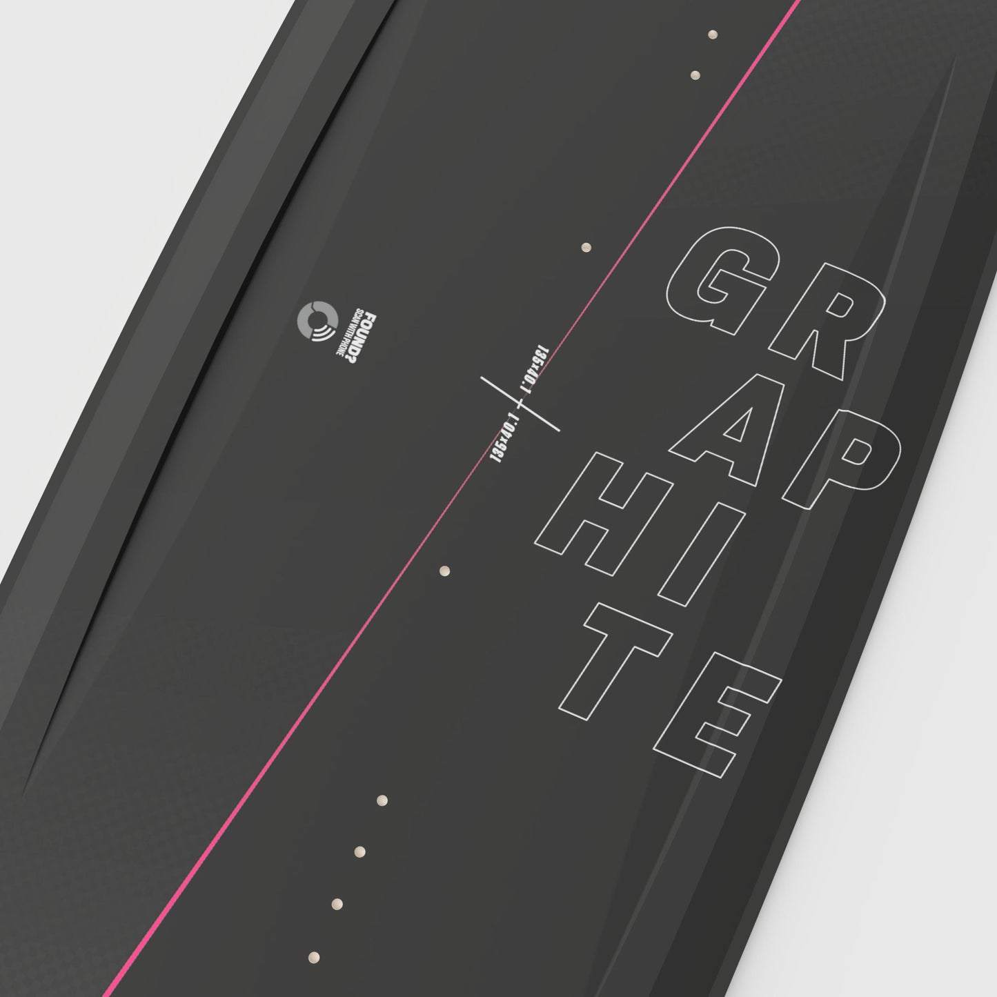 ROODE Graphite pink carbon kiteboard handcrafted for woman big air performance