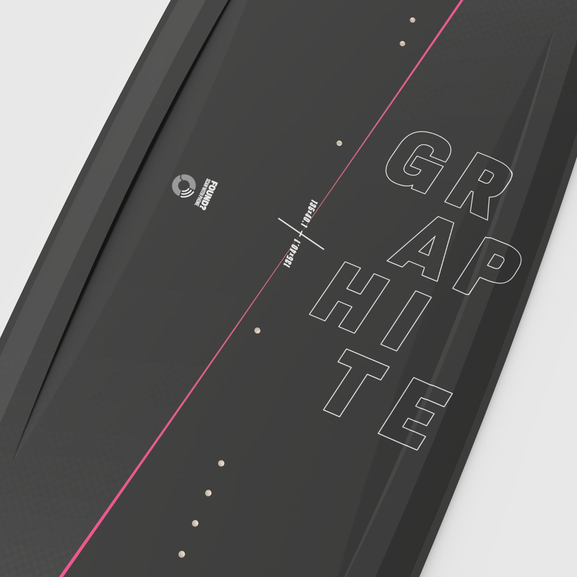 ROODE Graphite pink carbon kiteboard handcrafted for woman big air performance