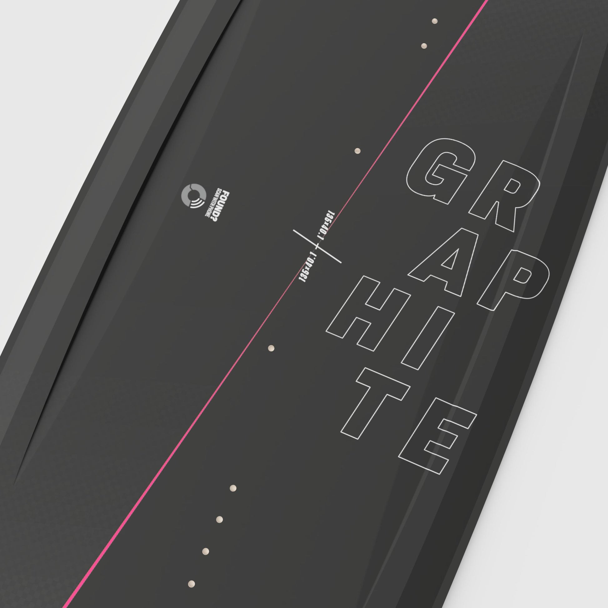 ROODE Graphite pink carbon kiteboard handcrafted for woman big air performance