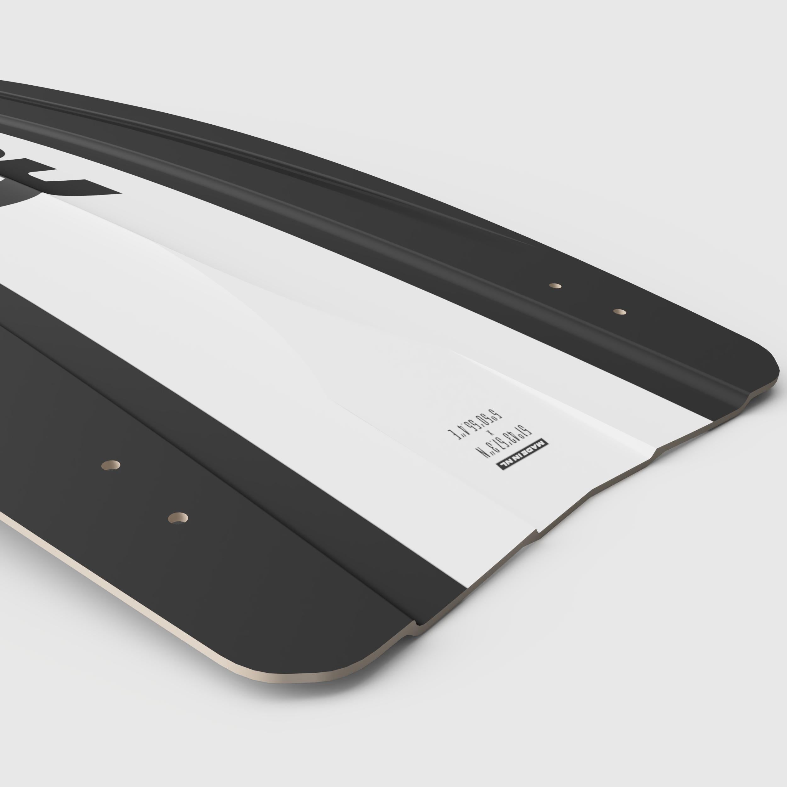 Lightweight white Graphite board offering responsive handling and consistent control