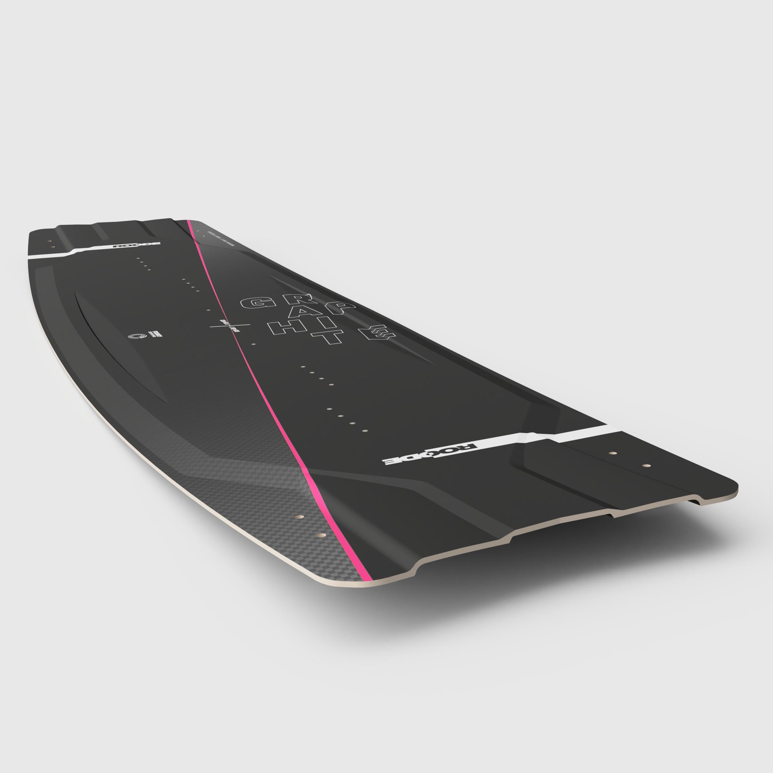 pink carbon twintip designed for woman and pop in big air riding