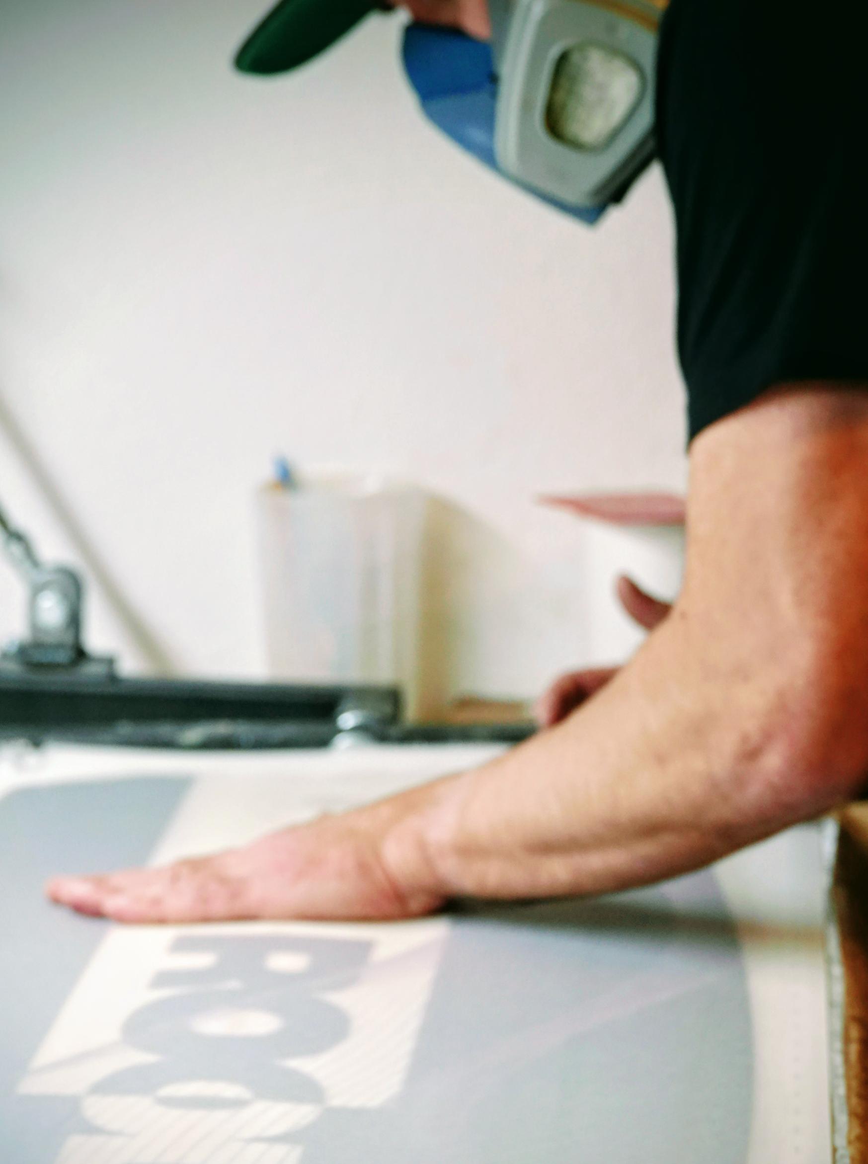 kiteboard factory lay up method