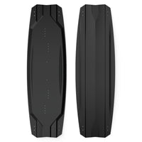 minimalist full black twintip kiteboard without company name