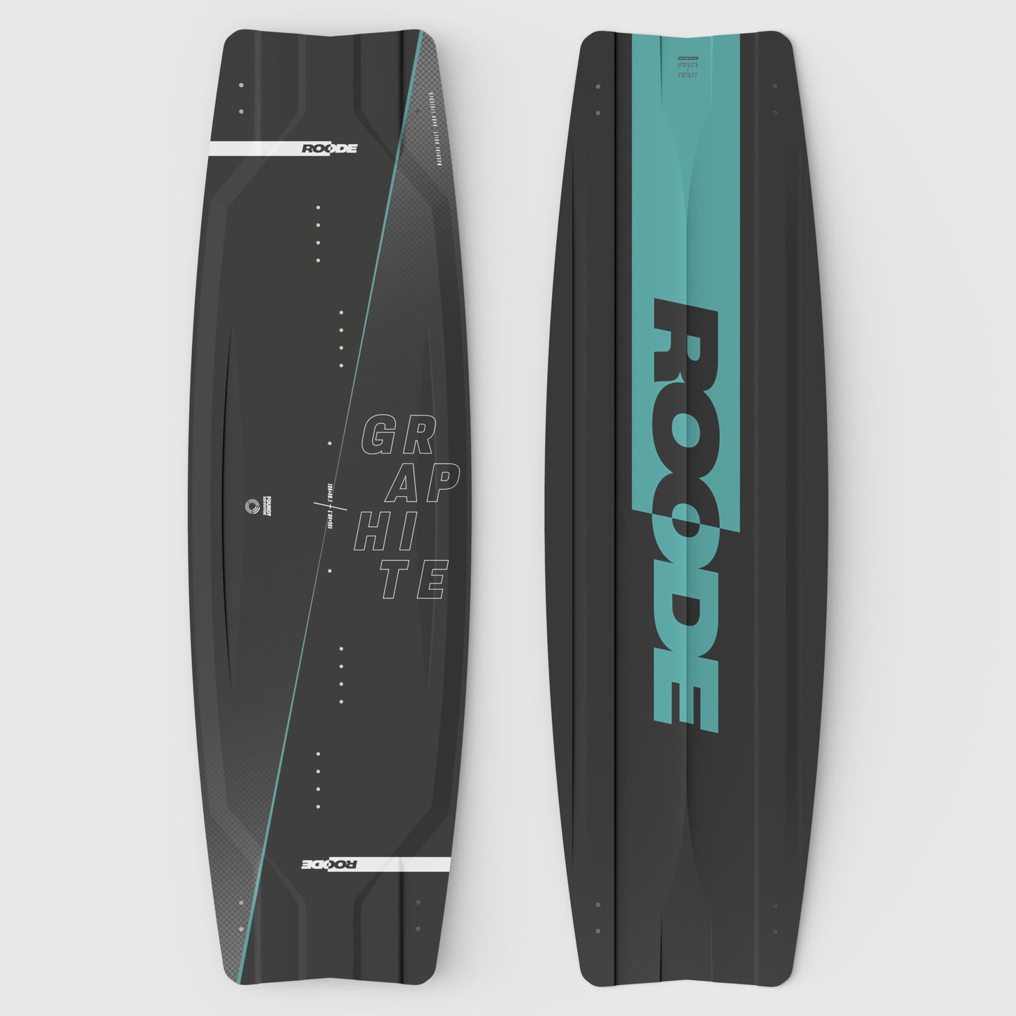 ROODE Graphite teal carbon kiteboard for big air and high performance riding