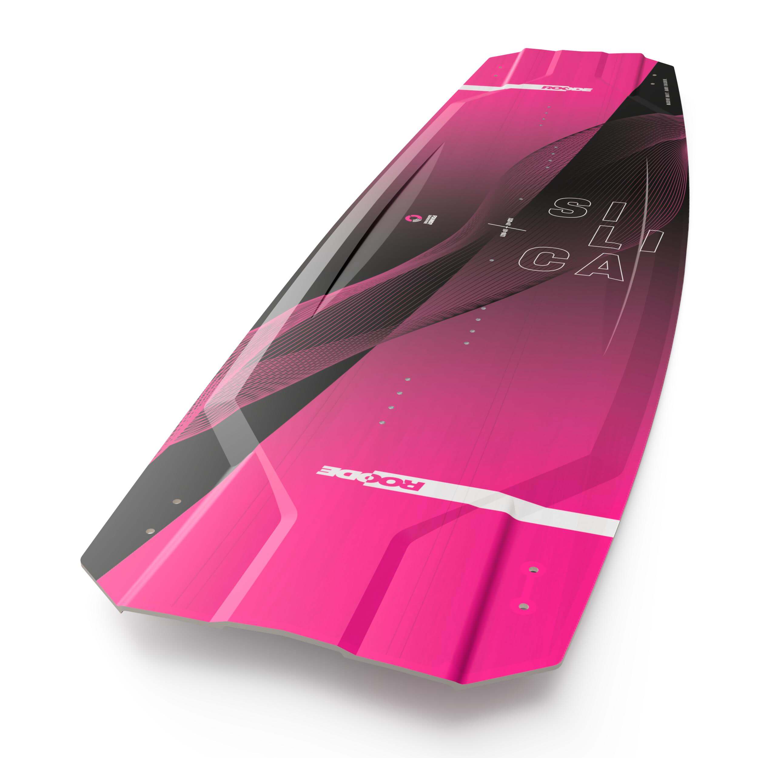 Handcrafted pink Graphite kiteboard made to order for ambitious big air riders